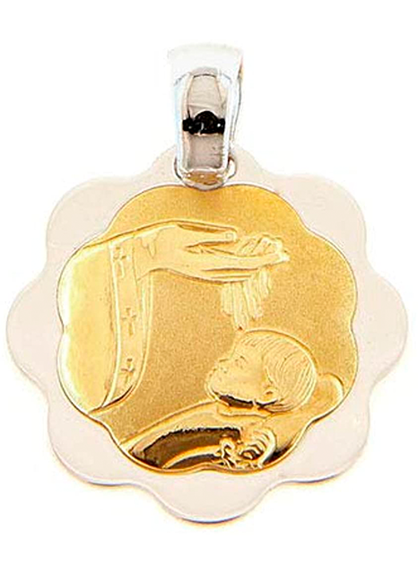 medalla de oro bautizando