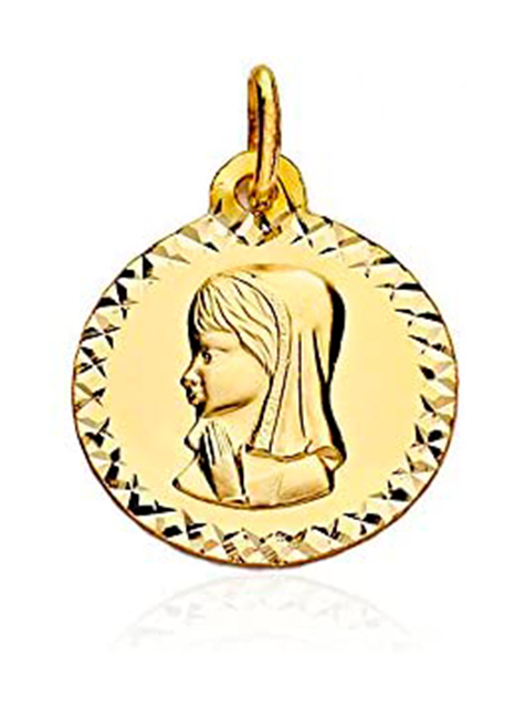 medalla virgen oro